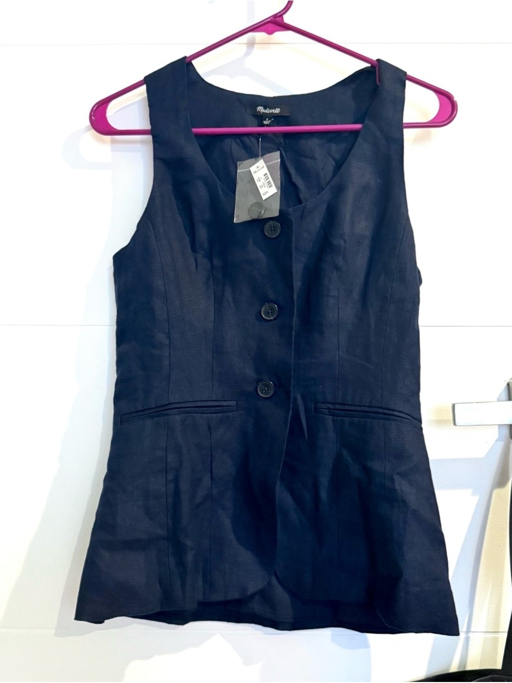 Madewell linen scoop neck Vest Top